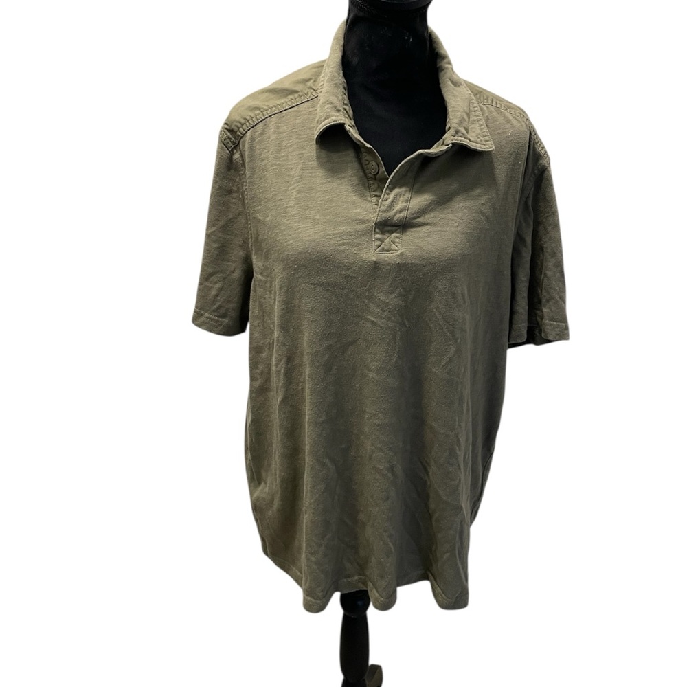 FRYE AND CO. Olive Green Polo Shirt